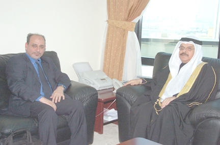 سعادة مدير عام التسجيل العقاري يستقبل سعادة النائب عبدالجليل خليل إبراهيم