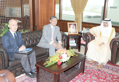 رئيس جهاز المساحة والتسجيل العقاري يستقبل سعادة السفير الياباني