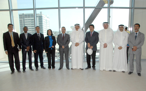 معالي رئيس جهاز المساحة والتسجيل العقاري وسعادة  وزير الأشغال يتفقدان مشروع المبنى الجديد للجهاز