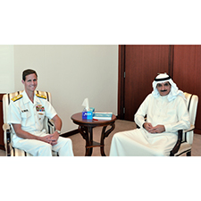 معالي رئيس جهاز المساحة والتسجيل العقاري يوقع اتفاقية التعاون في مجال المسح البحري مع الجانب الأمريكي