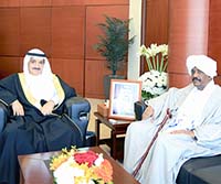 معالي رئيس جهاز المساحة والتسجيل العقاري يستقبل سفير الجمهورية ‏السودانية الشقيقة
