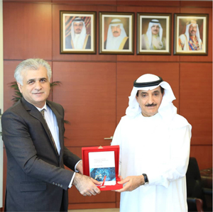 معالي رئيس جهاز المساحة والتسجيل العقاري يستقبل الدكتور جاسم حاجي