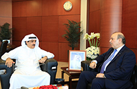 معالي رئيس جهاز المساحة والتسجيل العقاري يستقبل سعادة سفير دولة فلسطين