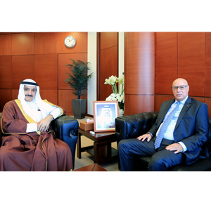 معالي رئيس جهاز المساحة والتسجيل العقاري يستقبل سعادة سفيرالمملكة المغربية  