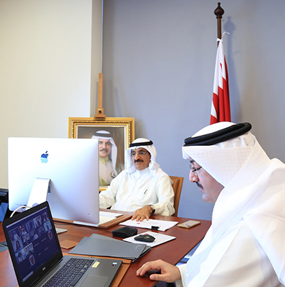 مجلس إدارة مؤسسة التنظيم العقاري يعقد اجتماعه عن بعد برئاسة معالي الشيخ سلمان بن عبدالله آل خليفة