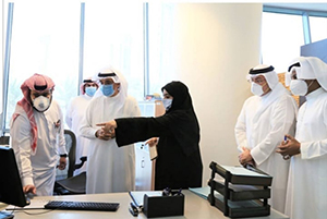 رئيس جهاز المساحة والتسجيل العقاري يدشن عملية التسجيل الالكتروني للعقارات